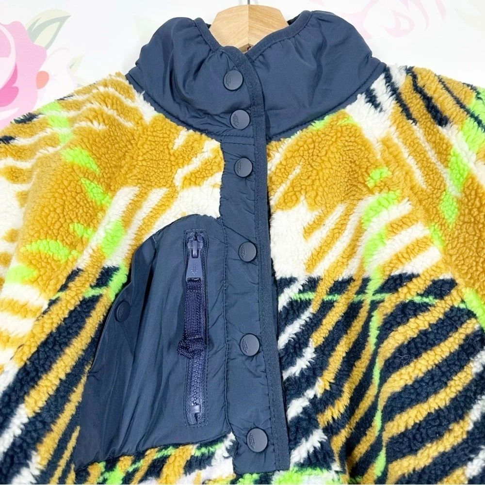 NEW Free People Movement Hit The Slopes Rocky Ridge Plaid Pullover Jacket S - Picture 8 of 11